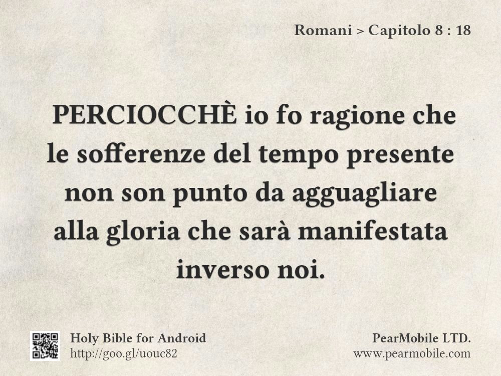 Romani, Capitolo 8:18
